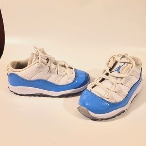 Nike Air Jordan retro 11 kids shoes size 9c baby blue from 2016